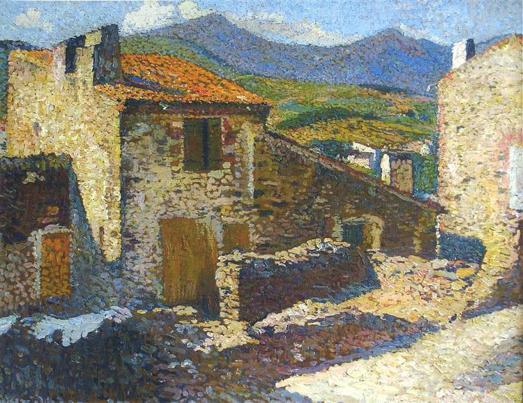 Village in the Sun - Henri Martin