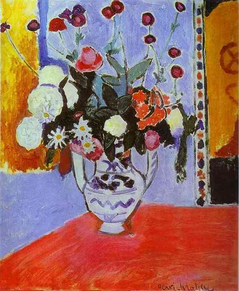 Vase with Two Handles (A Bunch of Flowers), 1907 - Henri Matisse