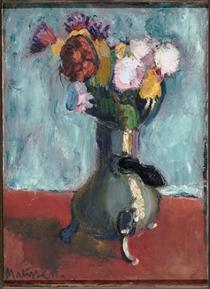Bouquet of flowers in chocolate - Henri Matisse