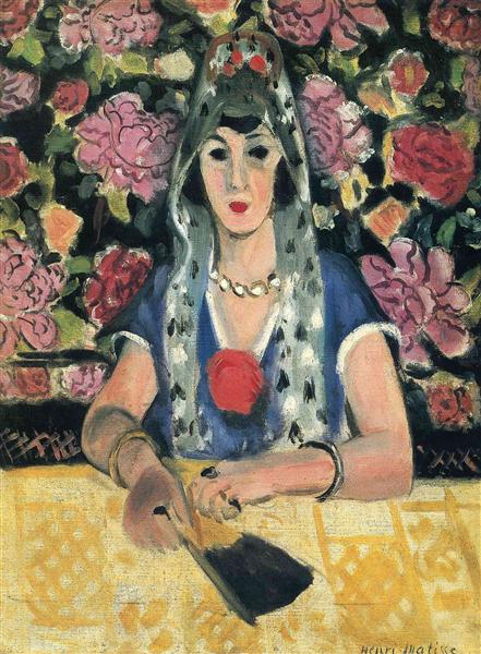 Spanish woman: Harmony in Blue, 1922 - Henri Matisse