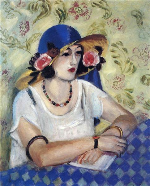 The Lady in the Blue Hat - Анри Матисс