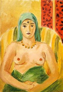 Odalisque, Half-Length (The Tatoo) - Henri Matisse