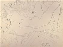 Reclining Nude (The Painter and his Model) - 馬蒂斯