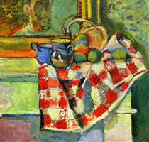 Still Life with a Checked Tablecloth - Henri Matisse