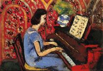 Woman at the Piano - Анри Матисс