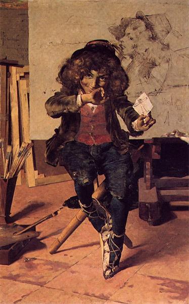 Waiting for success, 1882 - Henrique Pousao