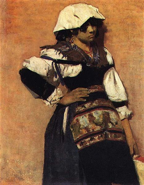 Neapolitan woman, 1882 - Энрике Позао