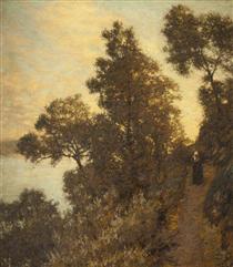 Ligurian Bridle Path - Henry Herbert La Thangue