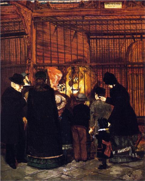 'Pomp' at the Zoo, 1880 - Генрі Осава Танер