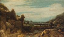 Mountain valley - Hercules Pieterszoon Seghers