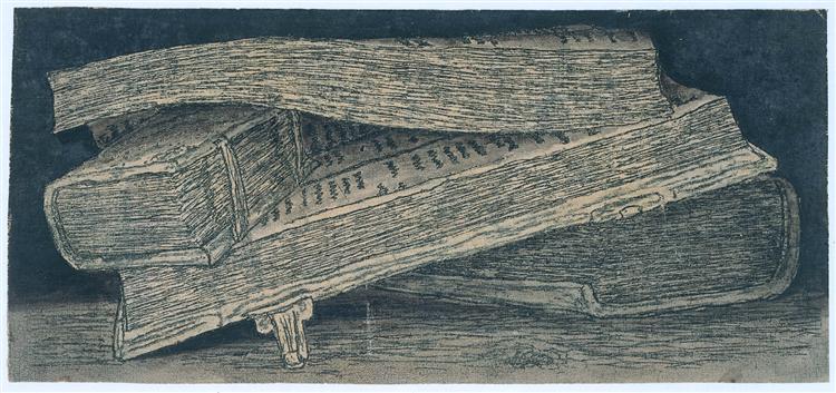 Piles of Books, c.1615 - c.1630 - Hercules Seghers