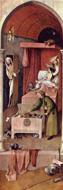 Der Tod und der Geizhals - Hieronymus Bosch