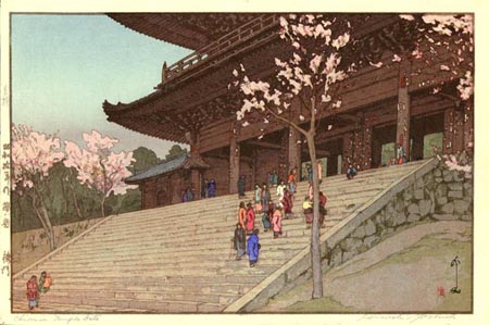 Chion-in Temple Gate, 1935 - Хиросі Єсида