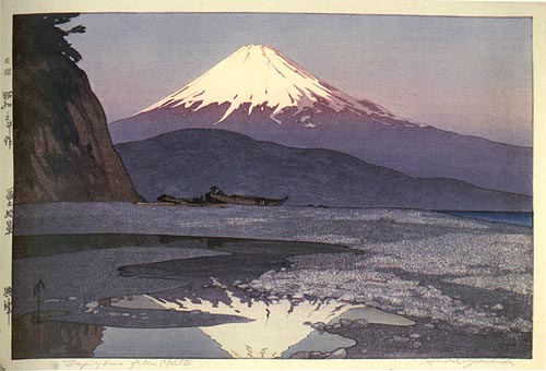 Fujiyama from Okitsu, 1928 - Хиросі Єсида