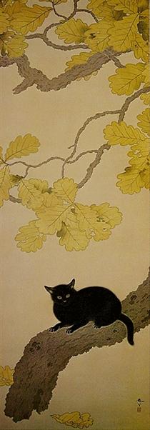 Black Cat (Kuroki Neko) - 菱田春草