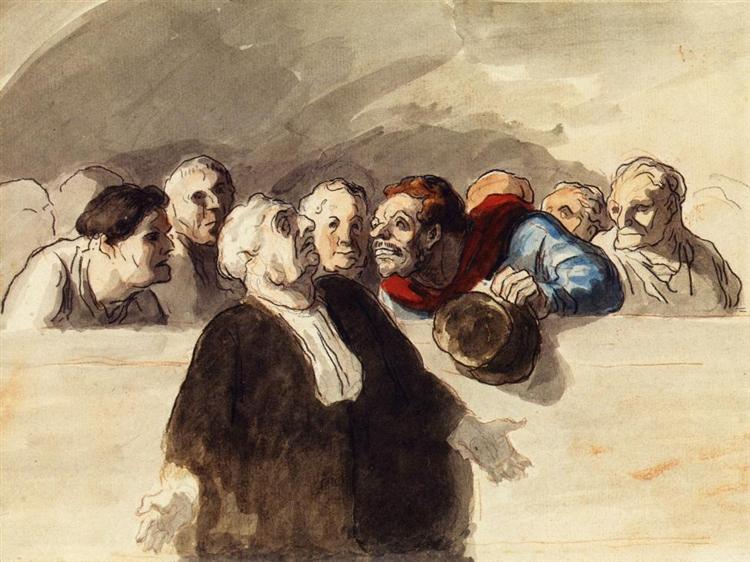 Defense Attorney, c.1862 - c.1865 - Honore Daumier