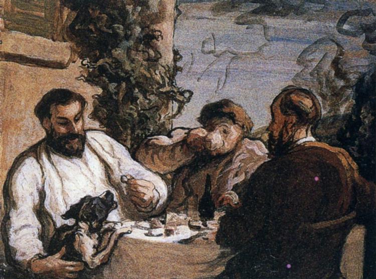 Завтрак в деревне, 1868 - Оноре Домье