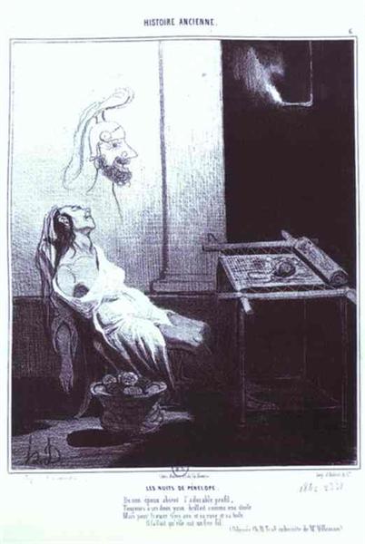 Penelopa's Dream, 1842 - Honore Daumier