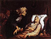 The Hypochondriac - Honore Daumier