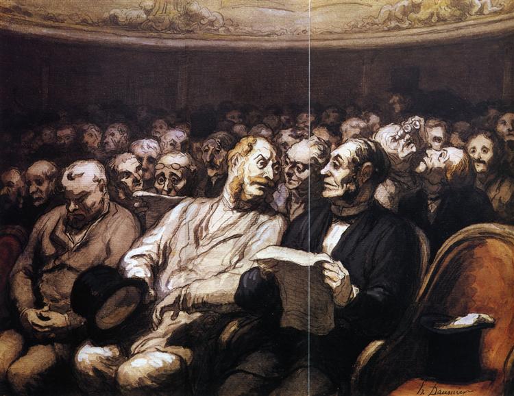 The Intermission - Honoré Daumier