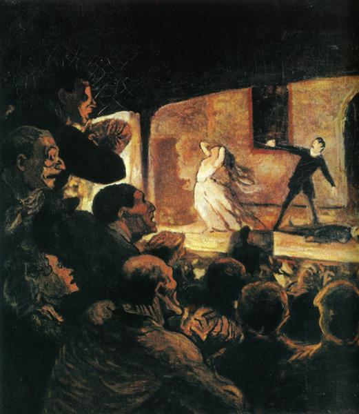 Theater - Honore Daumier
