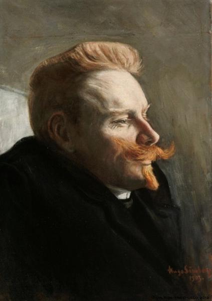 Man with Red Moustache, 1903 - Хуго Симберг