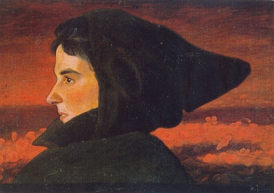 Woman, 1890 - Хуго Симберг