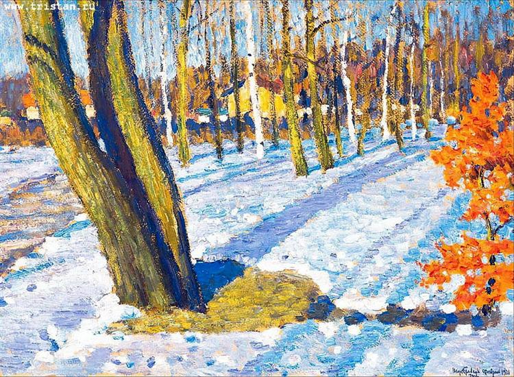 March Snow, 1921 - Igor Emmanuilowitsch Grabar