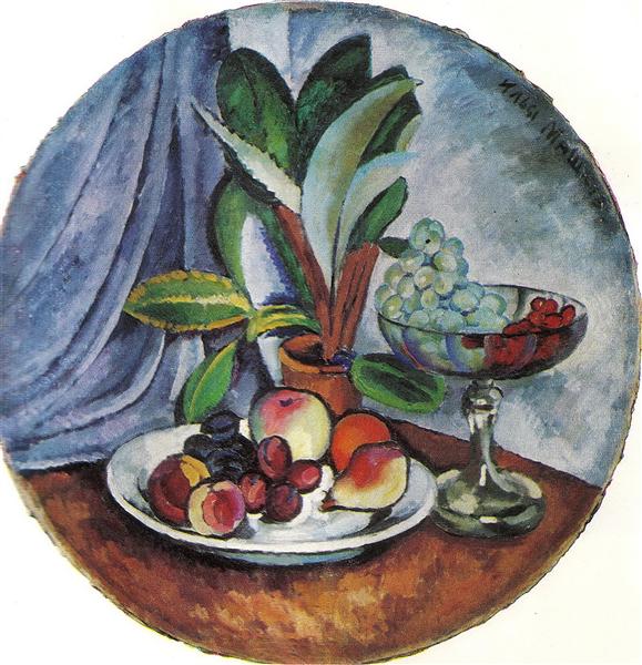 Натюрморт с кактусом, 1914 - Илья Машков