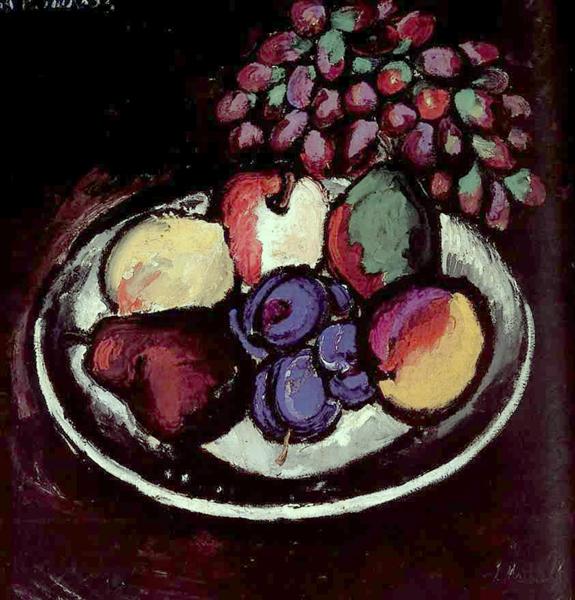 Still Life with Grapes, 1910 - Ilja Iwanowitsch Maschkow
