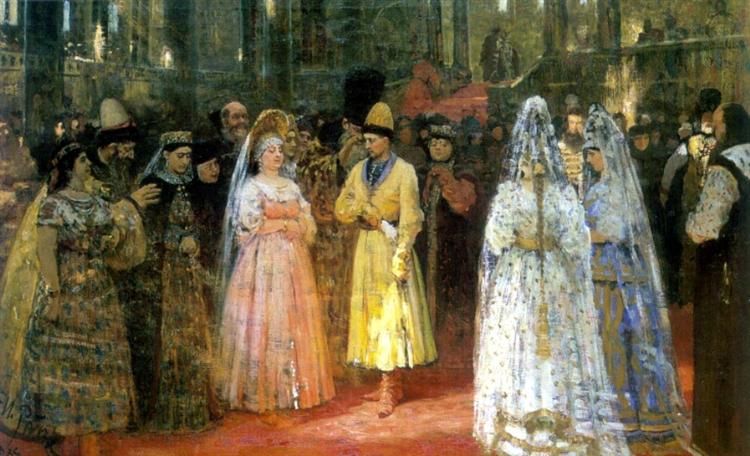 Choosing a Bride for a Grand Duke, 1884 - 列賓