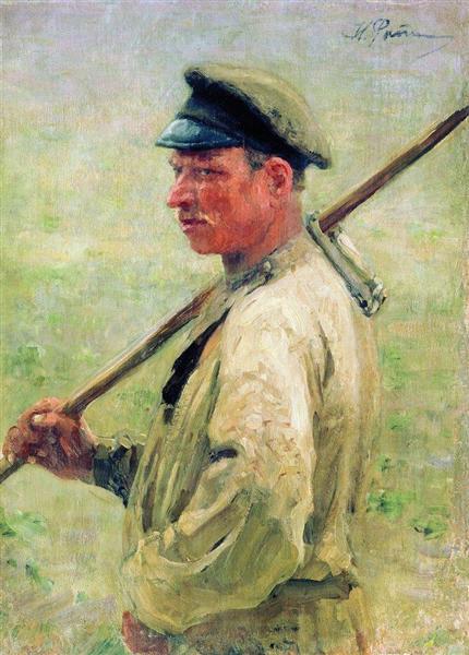 Косарь-литвин. Здравнёво, 1892 - 1897 - Илья Репин