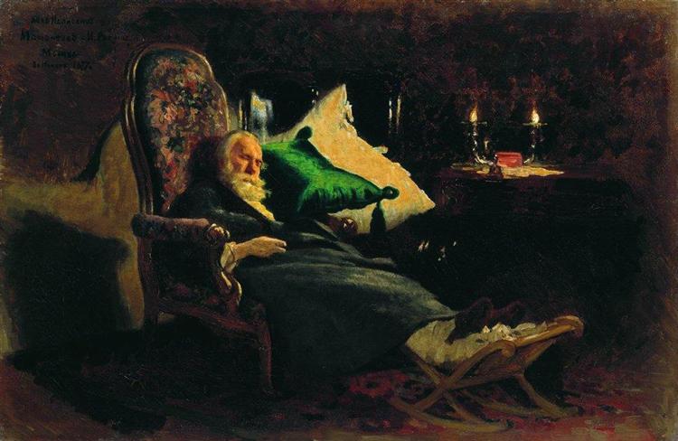 Death of Fedor Chizhov, 1877 - Ilya Repin