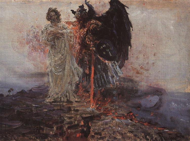 Follow me, Satan, 1895 - Ilya Repin