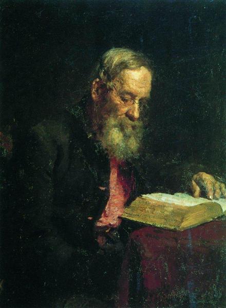 Portrait of Efim Repin, the Artist's Father, 1879 - Ilja Jefimowitsch Repin