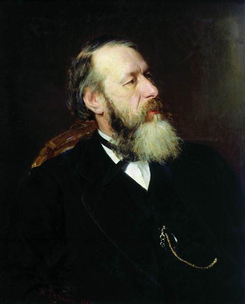 Portrait of the Art Critic Vladimir Stasov, 1873 - 列賓