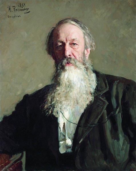 Portrait of the Art Critic Vladimir Stasov, 1883 - Ilya Repin