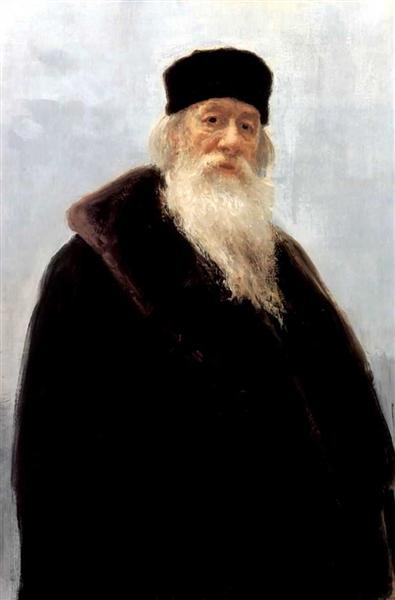 Portrait of the Art Critic Vladimir Stasov, 1900 - 列賓