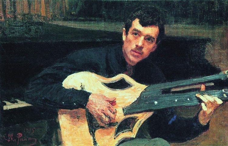 Portrait of the Artist V.S. Svarog, 1915 - Ilia Répine