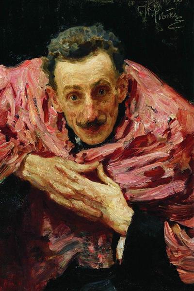 Portrait of V.D. Ratov (S.M. Muratov), 1910 - 列賓
