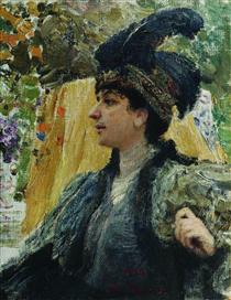 Portrait of V. V. Verevkina - Ilya Repin