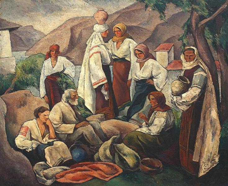 Composition with Romanian Motifs, 1924 - Йон Теодореску-Сіон