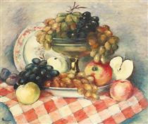 Still-life with Grapes and Apples - Йон Теодореску-Сіон