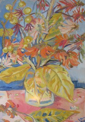 Still Life with Coral Tree Flowers, 1935 - Irma Stern