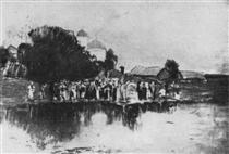 Blessing of the waters - Isaac Levitan