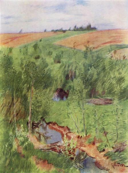 By the creek, 1899 - Isaac Levitan