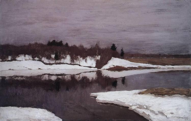 Early spring, 1898 - Isaak Iljitsch Lewitan