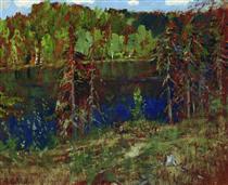 Lake in the forest - Isaac Levitan