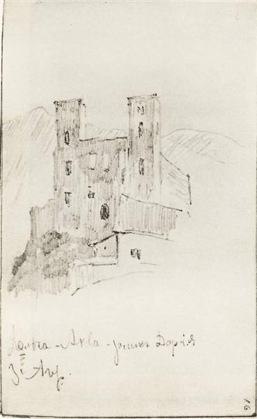 Ruins of castle Doria, 1890 - Isaac Levitan