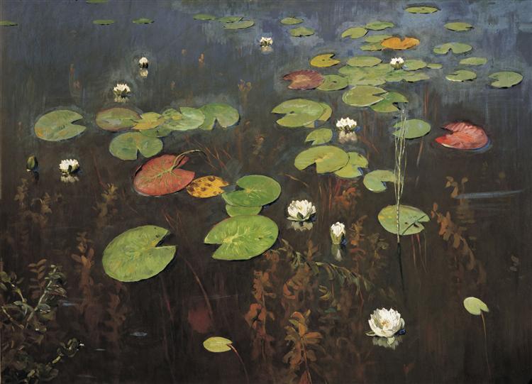 Water lilies. Nenuphar., 1895 - 艾萨克·伊里奇·列维坦